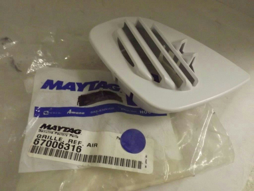 MAYTAG WHIRLPOOL REFRIGERATOR 67006316 13008201 AIR GRILLE NEW MAYTAG WHIRLPOOL REFRIGERATOR 67006316 13008201 AIR GRILLE NEW